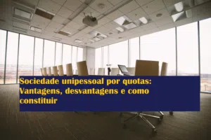 Sociedade unipessoal por quotas: Vantagens, desvantagens e como constituir