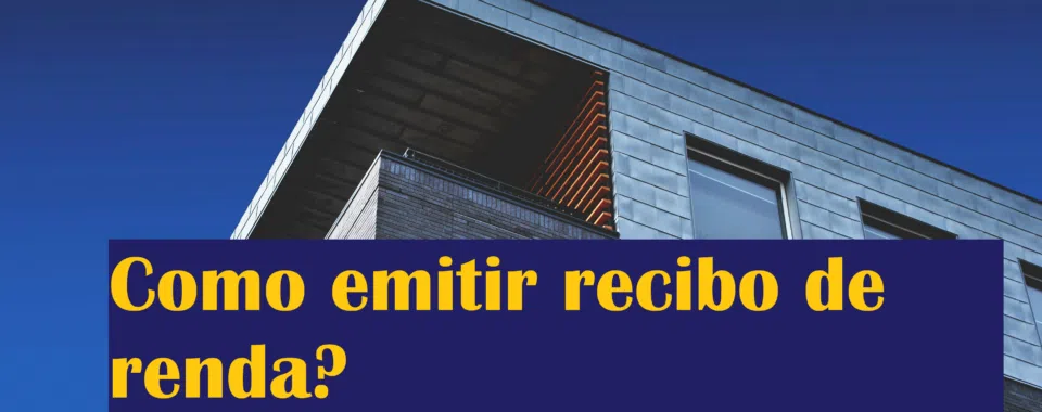 como emitir recibo de renda