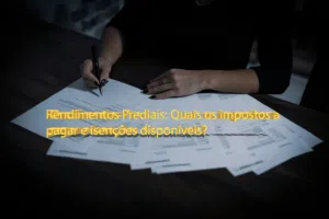 Rendimentos Prediais: Quais os impostos a pagar e isenções disponíveis?