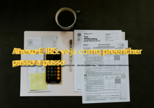 Anexo E IRS: veja como preencher passo a passo