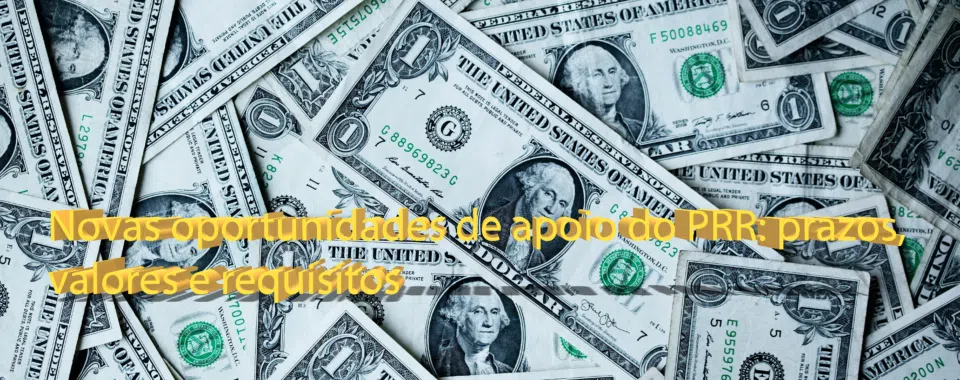 Novas oportunidades de apoio do PRR: prazos, valores e requisitos