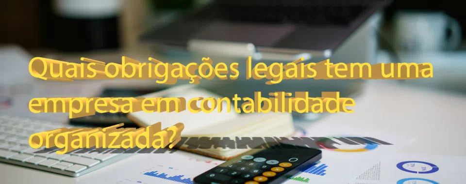 Quais obrigações legais tem uma empresa em contabilidade organizada?