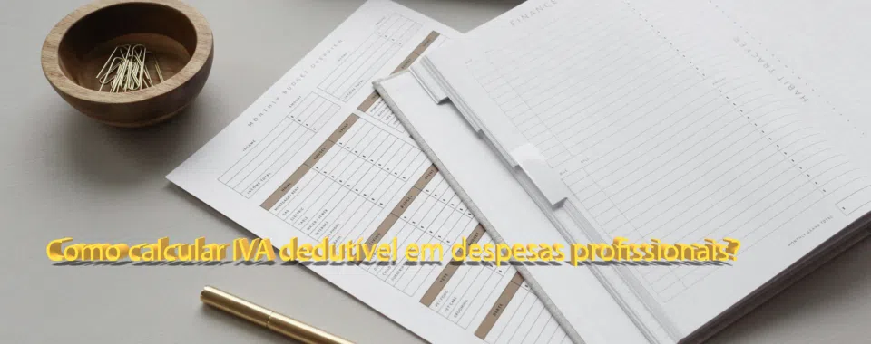 Como calcular IVA dedutível em despesas profissionais?