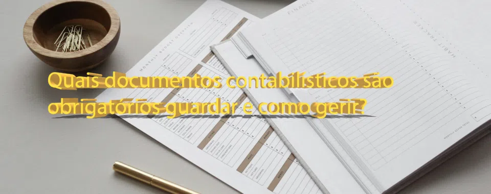 Quais documentos contabilísticos são obrigatórios guardar e como gerir?