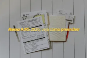 Anexo A IRS 2026; veja como preencher