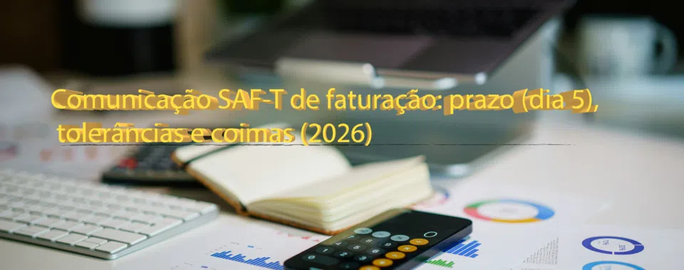 Comunicação SAF-T de faturação: prazo (dia 5), tolerâncias e coimas (2026)