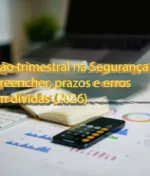 Declaração trimestral na Segurança Social: como preencher, prazos e erros que criam dívidas (2026)