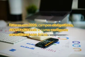 Faturas em 2026: campos obrigatórios, ATCUD, QR Code e como configurar no software sem falhas
