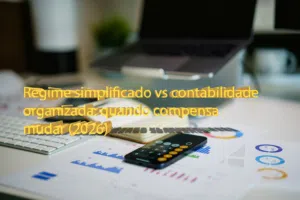 Regime simplificado vs contabilidade organizada: quando compensa mudar (2026)