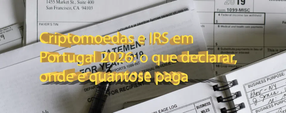 Criptomoedas e IRS em Portugal 2026 o que declarar onde e quanto se paga