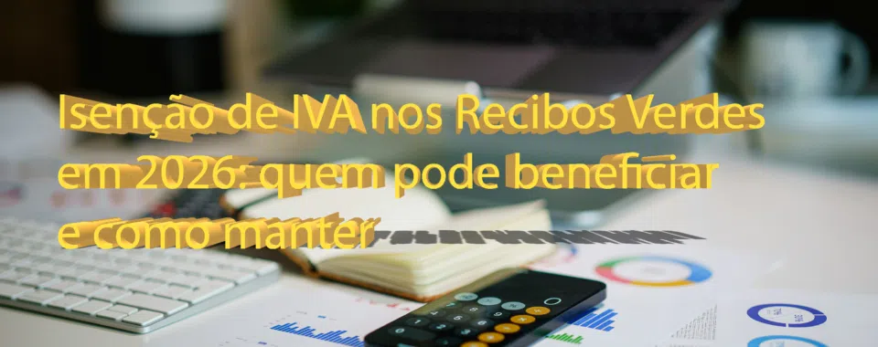 Isenção de IVA nos Recibos Verdes em 2026: quem pode beneficiar e como manter