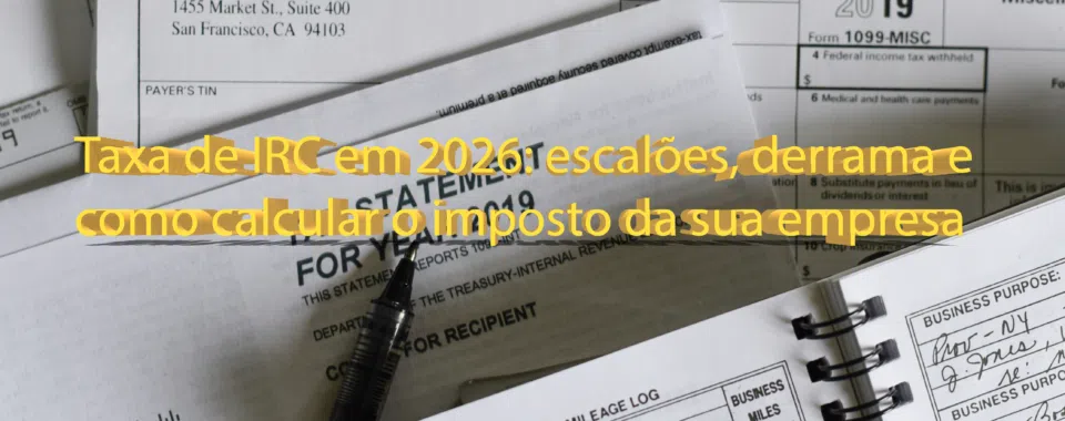 Taxa de IRC em 2026: escalões, derrama e como calcular o imposto da sua empresa
