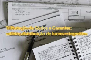 Tributação de Sócios e Gerentes: salário, distribuição de lucros e impostos