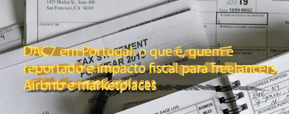 DAC7 em Portugal: o que é, quem é reportado e impacto fiscal para freelancers, Airbnb e marketplaces