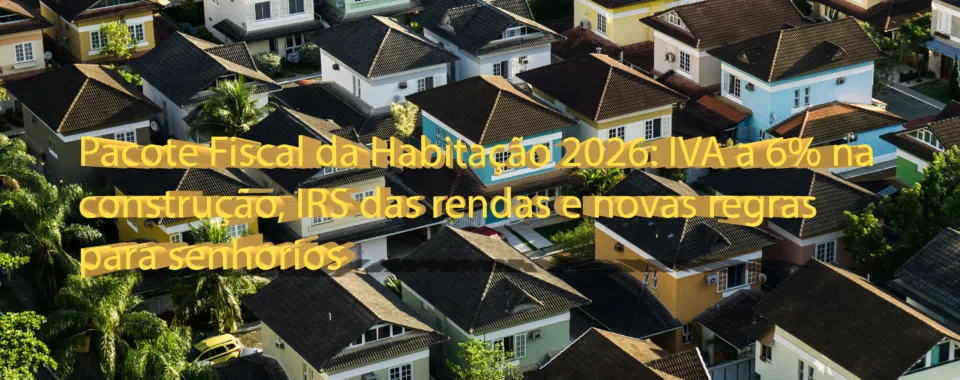 Pacote Fiscal da Habitação 2026: IVA a 6% na construção, IRS das rendas e novas regras para senhorios
