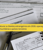 Como faturar a clientes estrangeiros em 2026: operações intracomunitárias e países terceiros