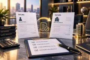 Fatura emitida em nome do sócio mas paga pela empresa: como regularizar a despesa?