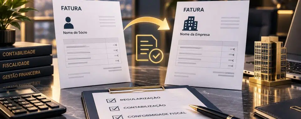 Fatura emitida em nome do sócio mas paga pela empresa: como regularizar a despesa?