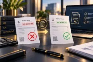Recibo verde emitido com o NIF errado: como anular e substituir o documento?