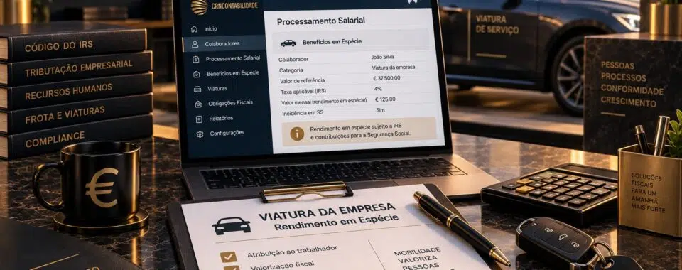 Viatura da empresa atribuída ao trabalhador: tributação como rendimento em espécie